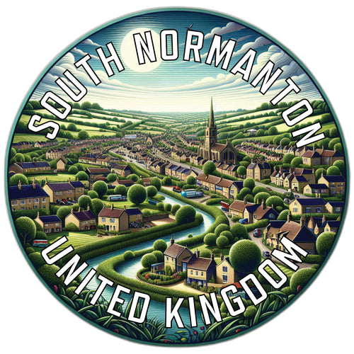 South Normanton United Kingdom Souvenir Die Cut Flat Magnet 6-Inch