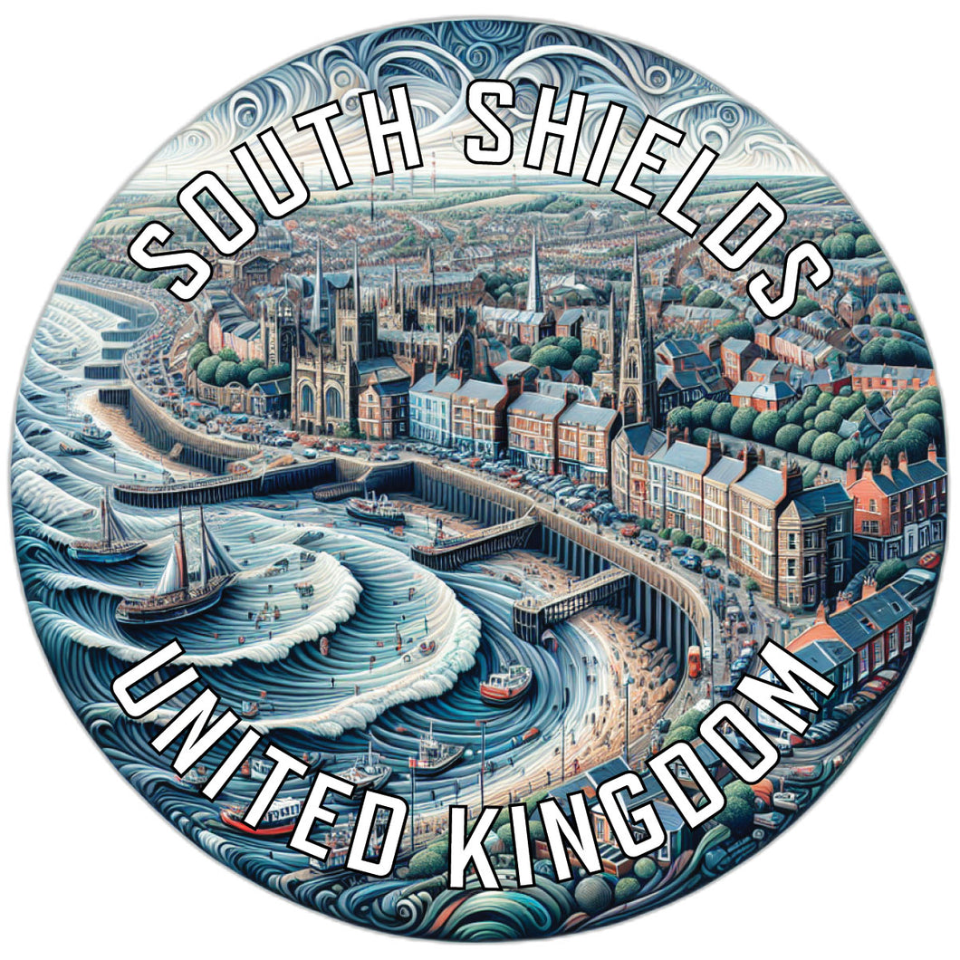 South Shields United Kingdom Souvenir Vinyl Decal Sticker 2-Inch
