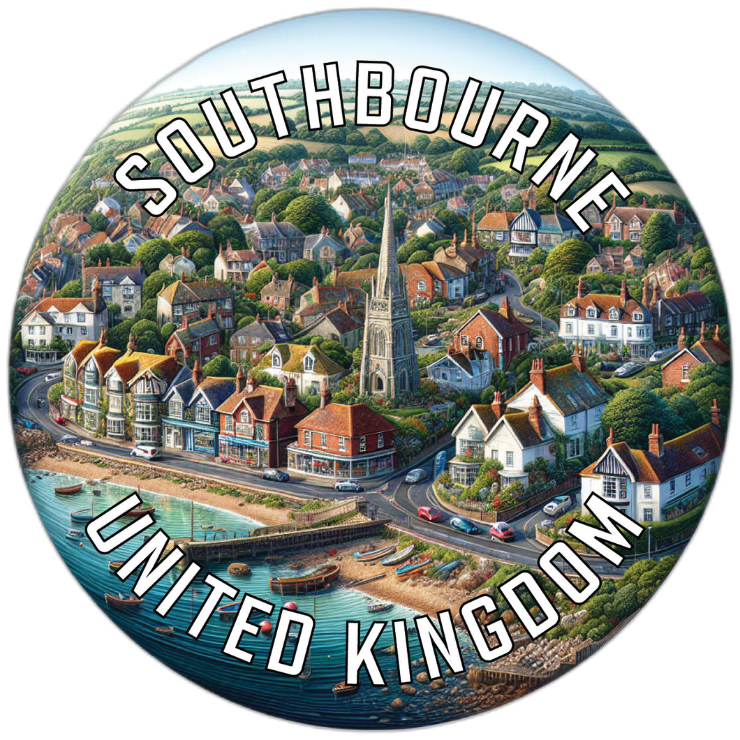 Southbourne United Kingdom Souvenir Die Cut Flat Magnet 6-Inch