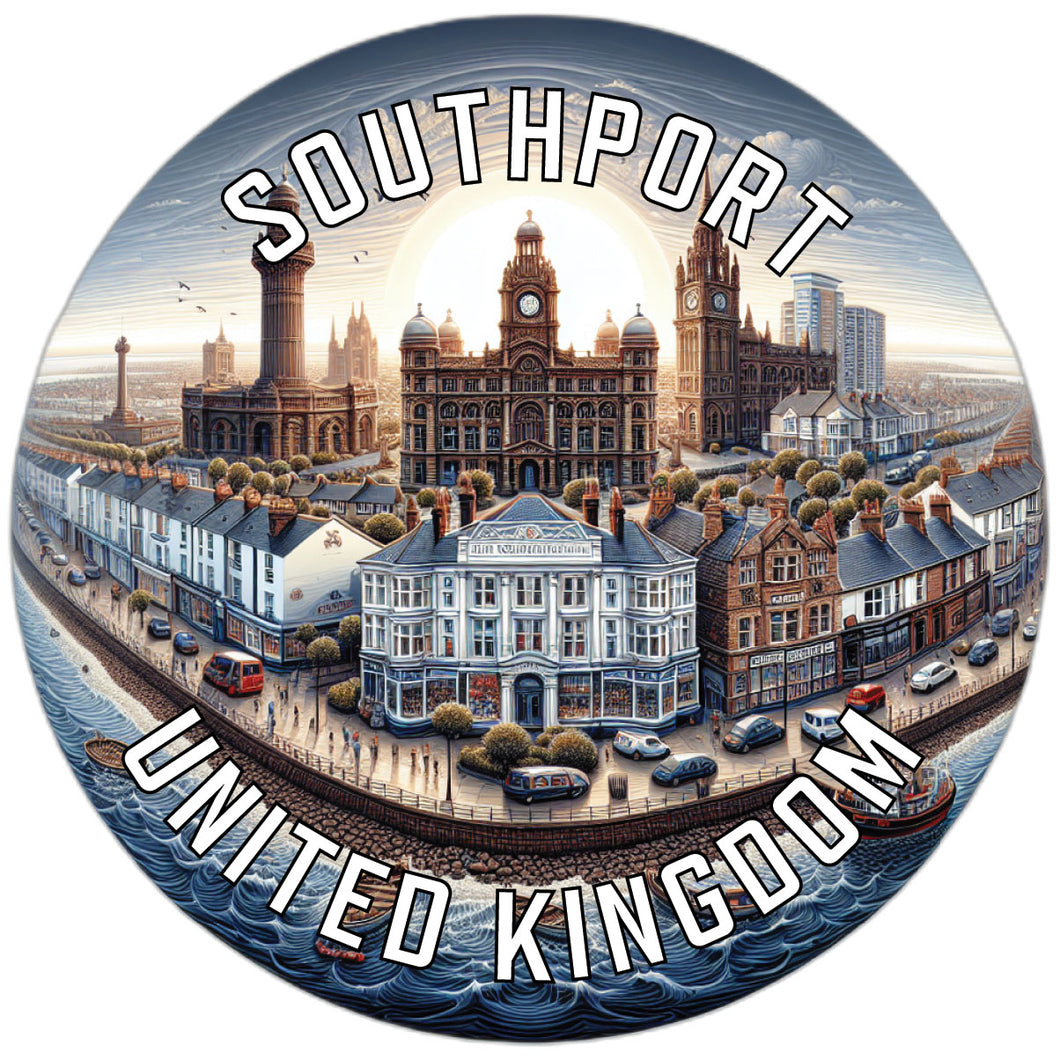 Southport United Kingdom Souvenir Vinyl Decal Sticker 2-Inch