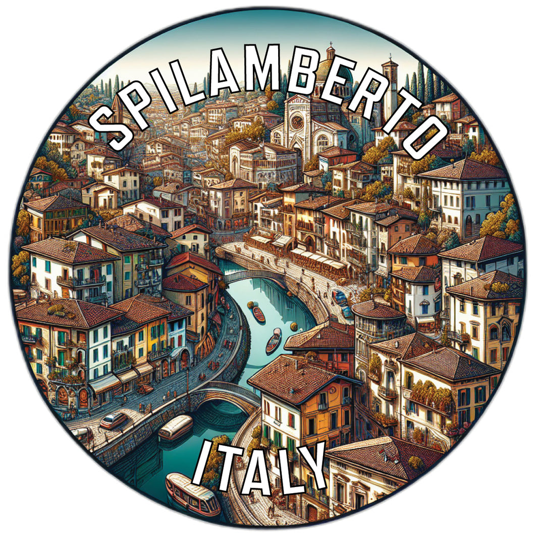 Spilamberto Italy Souvenir Die Cut Flat Magnet 2-Inch