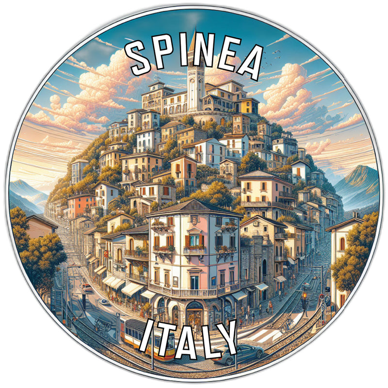 Spinea Italy Souvenir Die Cut Flat Magnet 6-Inch