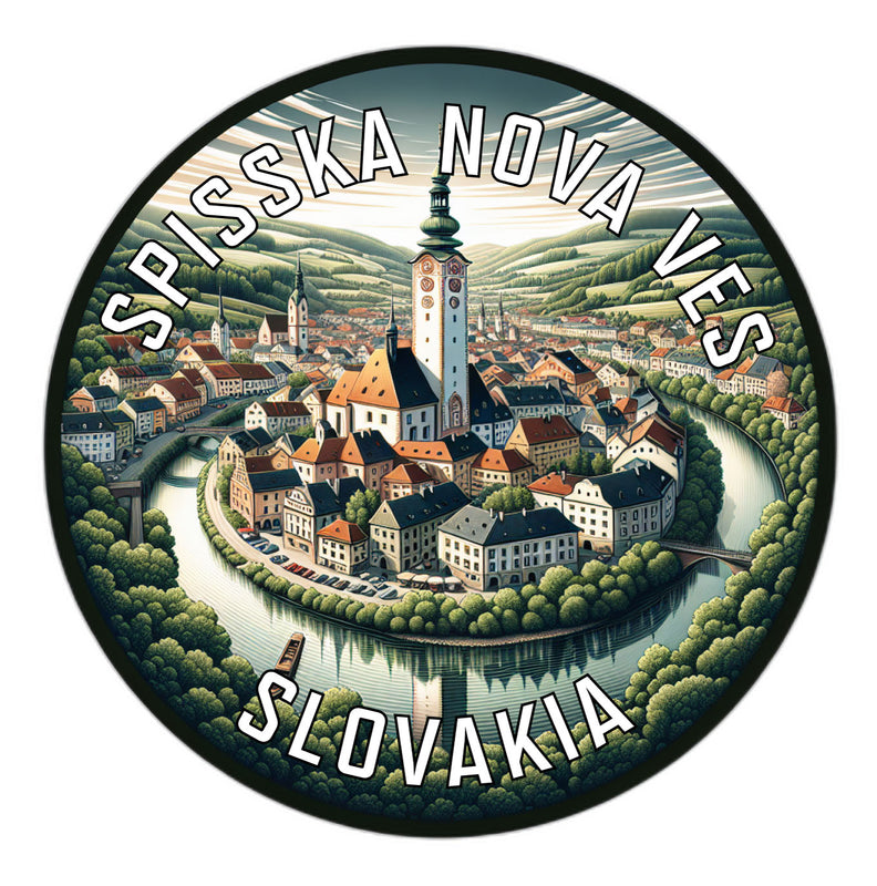 Spisska Nova Ves Slovakia Souvenir Die Cut Flat Magnet 6-Inch