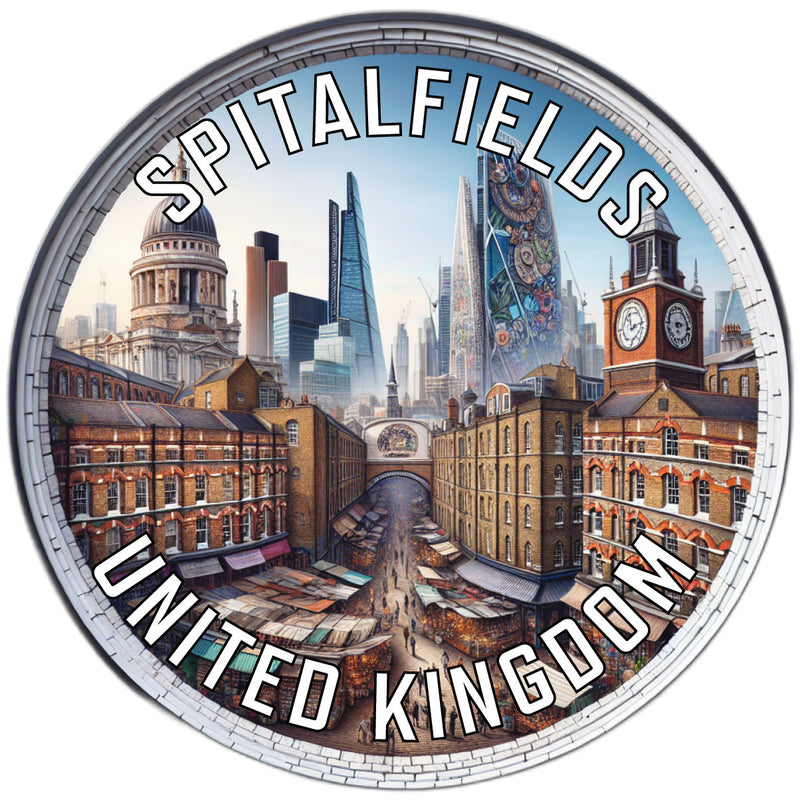 Spitalfields United Kingdom Souvenir Vinyl Decal Sticker 6-Inch