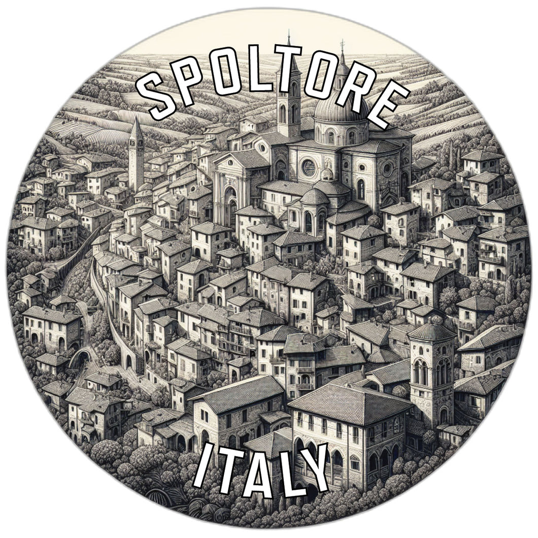 Spoltore Italy Souvenir Die Cut Flat Magnet 2-Inch