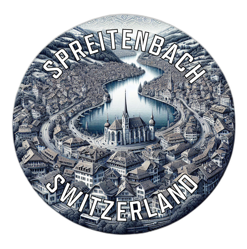 Spreitenbach Switzerland Souvenir Vinyl Decal Sticker 2-Inch