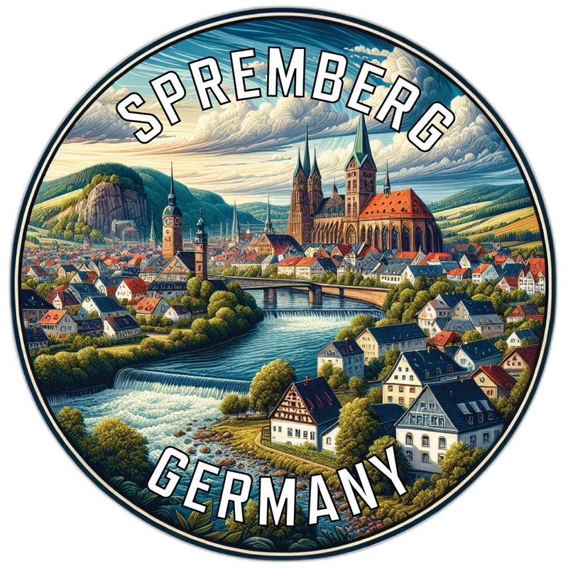 Spremberg Germany Souvenir Die Cut Flat Magnet 2-Inch
