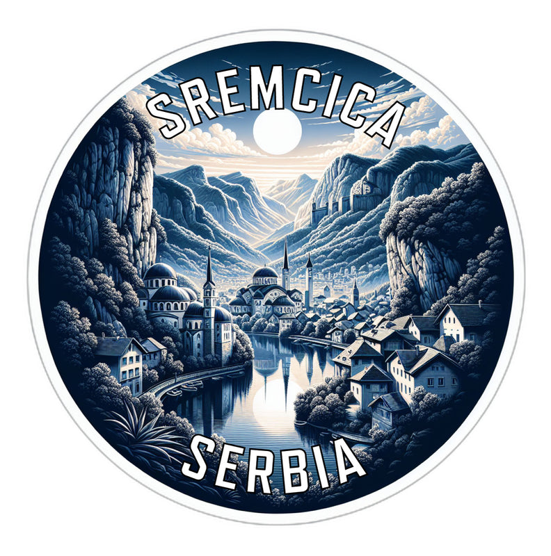 Sremcica Serbia Souvenir Vinyl Decal Sticker 2-Inch