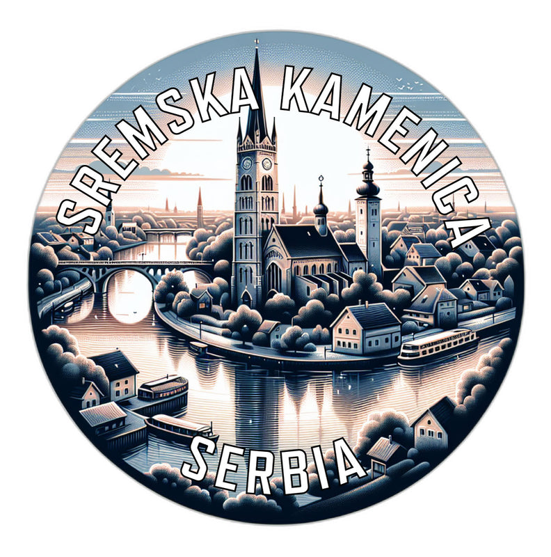 Sremska Kamenica Serbia Souvenir Vinyl Decal Sticker 6-Inch
