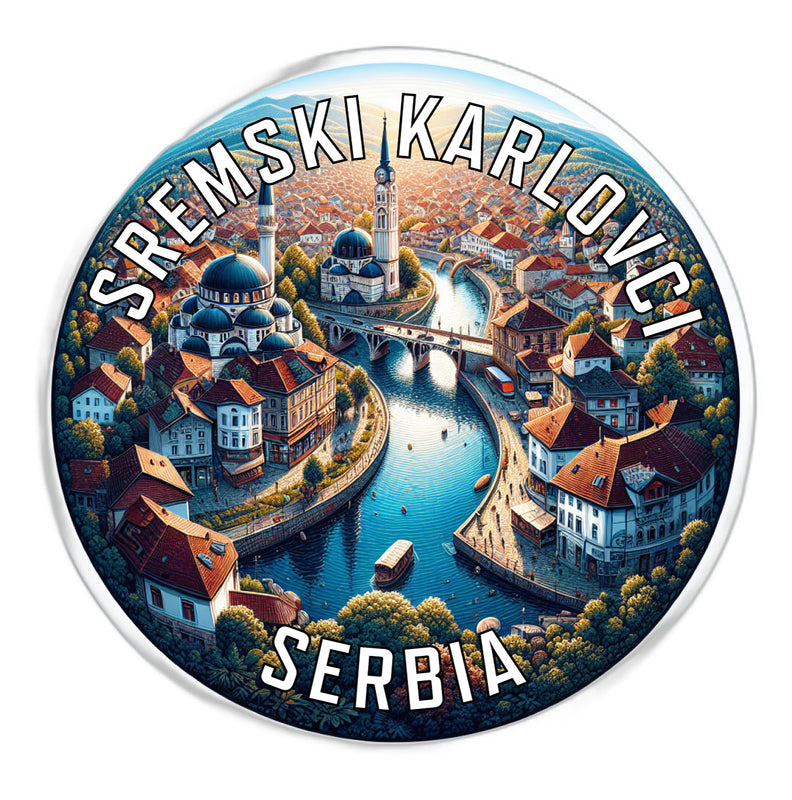 Sremski Karlovci Serbia Souvenir Die Cut Flat Magnet 2-Inch