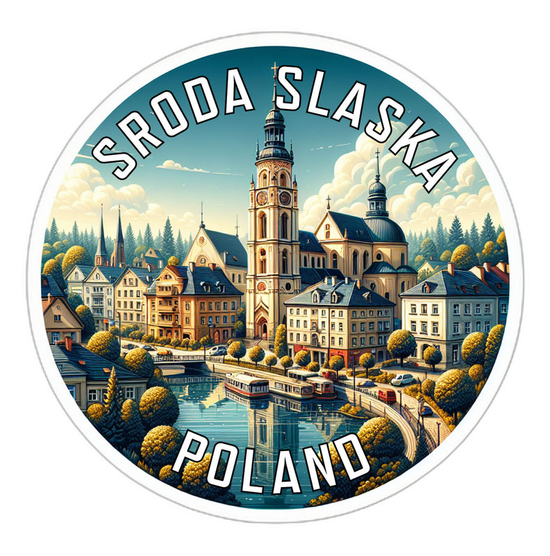 Sroda Slaska Poland Souvenir Vinyl Decal Sticker 2-Inch