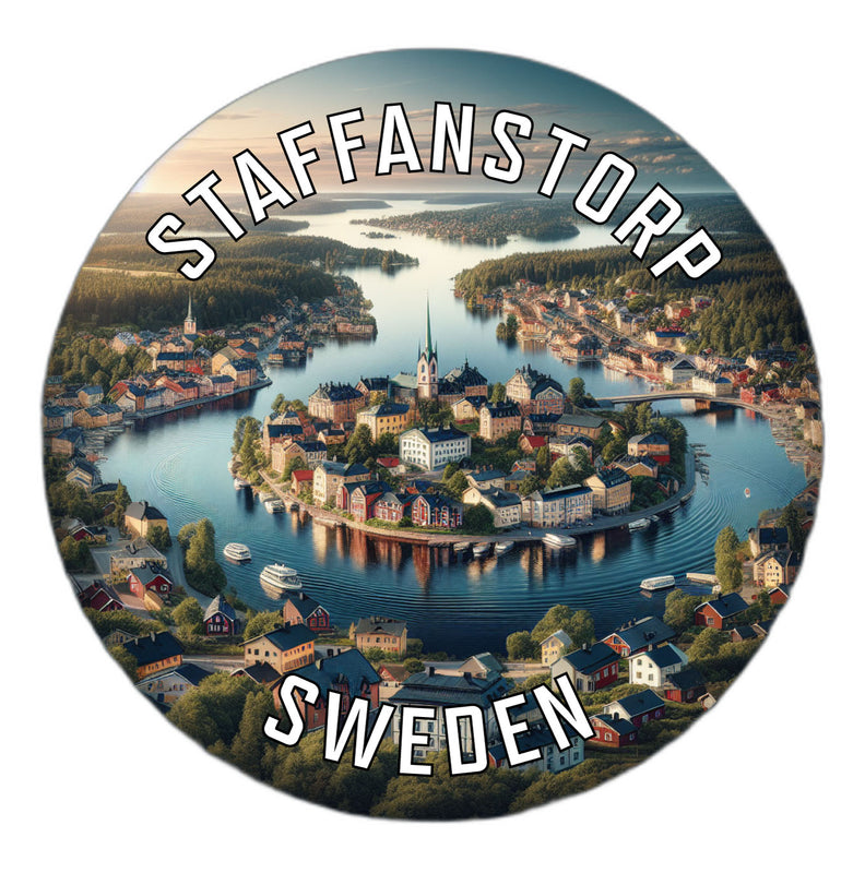 Staffanstorp Sweden Souvenir Die Cut Flat Magnet 2-Inch