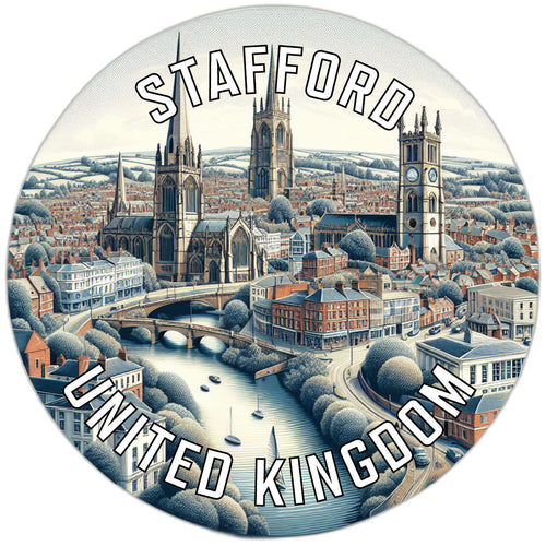 Stafford United Kingdom Souvenir Vinyl Decal Sticker 3-Inch