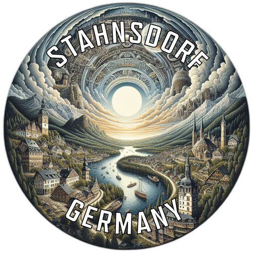 Stahnsdorf Germany Souvenir Die Cut Flat Magnet 2-Inch