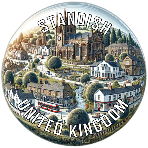 Standish United Kingdom Souvenir Vinyl Decal Sticker 2-Inch