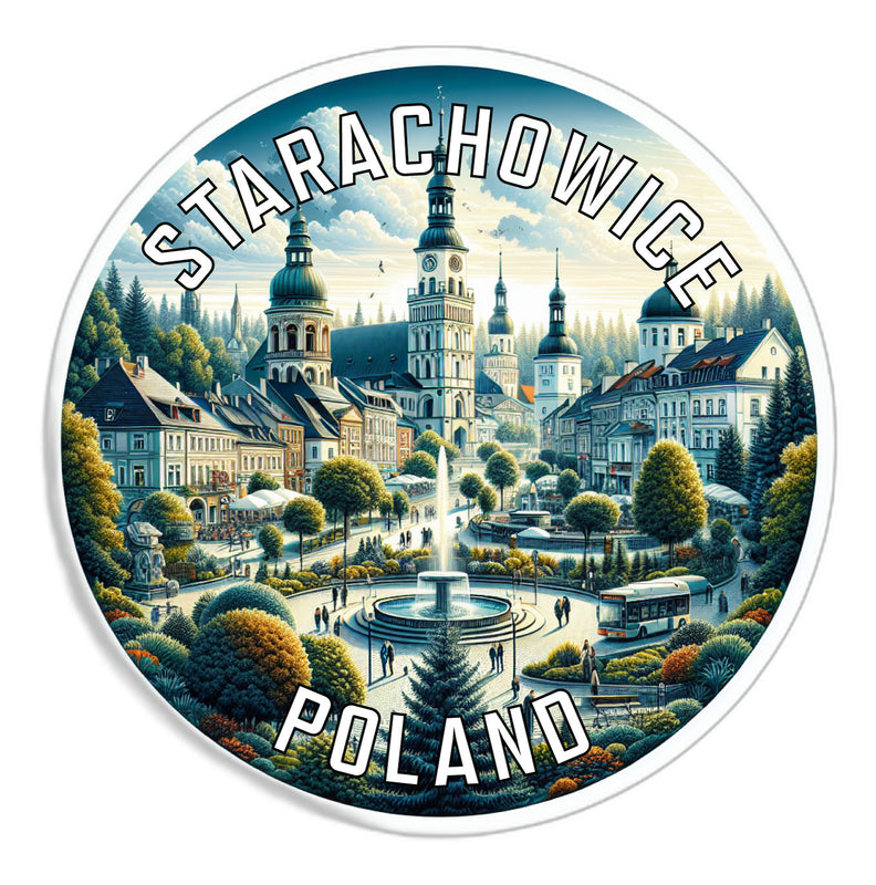 Starachowice Poland Souvenir Die Cut Flat Magnet 2-Inch