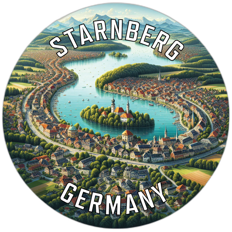 Starnberg Germany Souvenir Die Cut Flat Magnet 2-Inch
