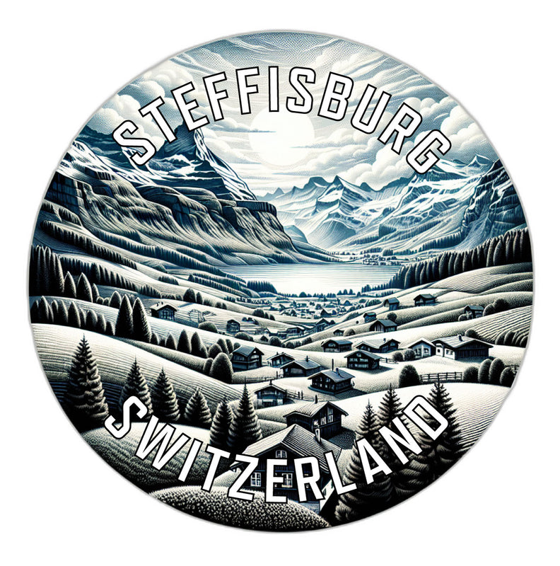 Steffisburg Switzerland Souvenir Die Cut Flat Magnet 2-Inch