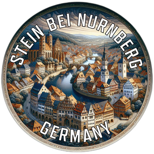 Stein bei Nurnberg Germany Souvenir Die Cut Flat Magnet 6-Inch