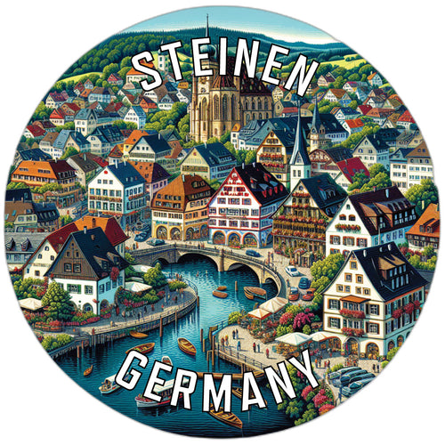 Steinen Germany Souvenir Die Cut Flat Magnet 2-Inch