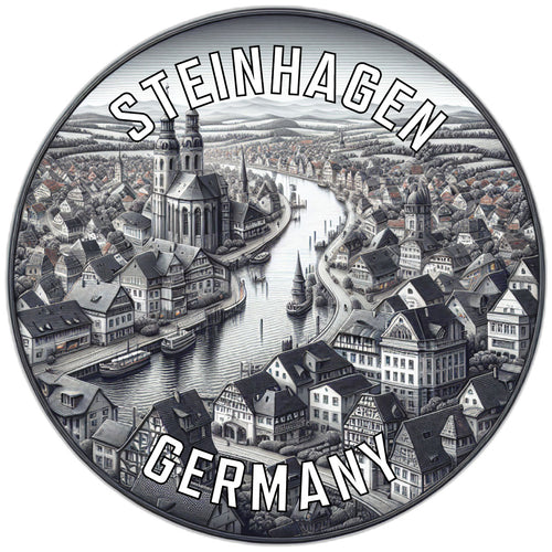 Steinhagen Germany Souvenir Die Cut Flat Magnet 2-Inch