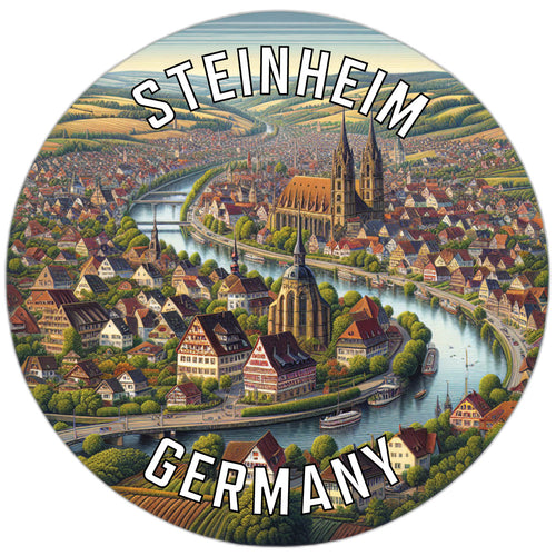Steinheim Germany Souvenir Die Cut Flat Magnet 2-Inch