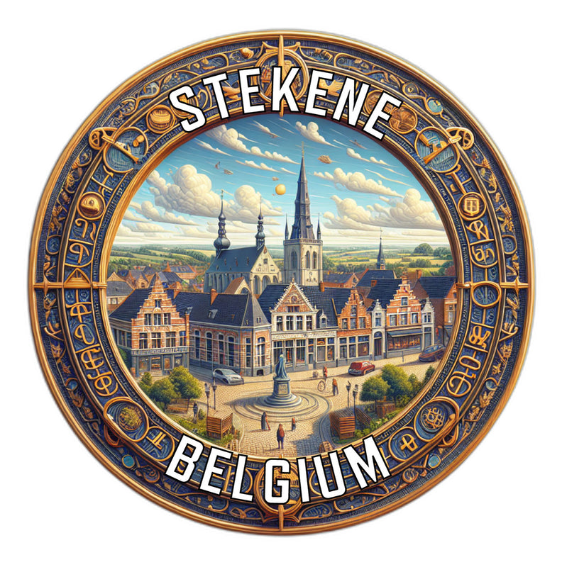 Stekene Belgium Souvenir Vinyl Decal Sticker 6-Inch