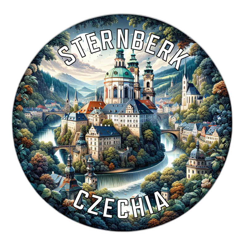 Sternberk Czechia Souvenir Die Cut Flat Magnet 2-Inch