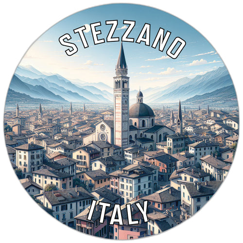 Stezzano Italy Souvenir Die Cut Flat Magnet 2-Inch
