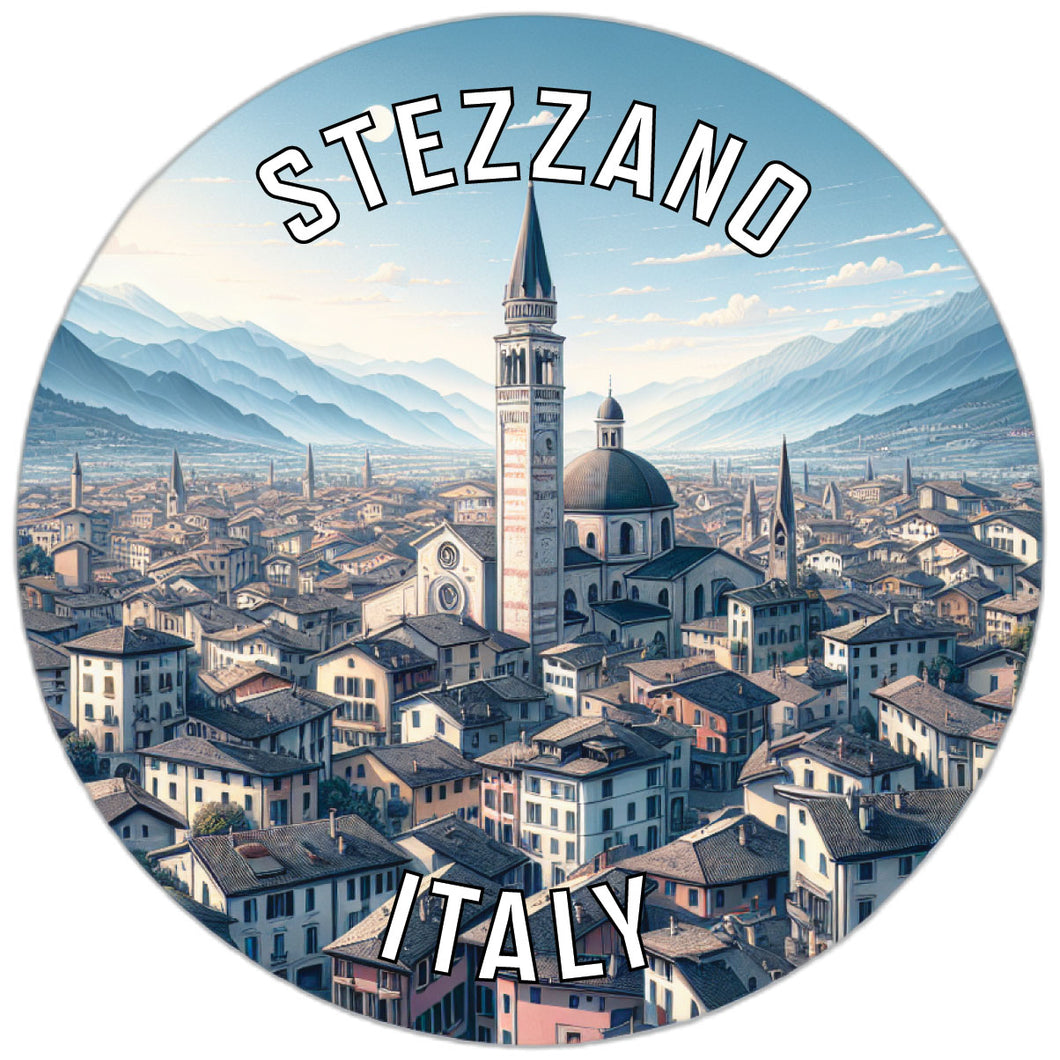 Stezzano Italy Souvenir Die Cut Flat Magnet 2-Inch