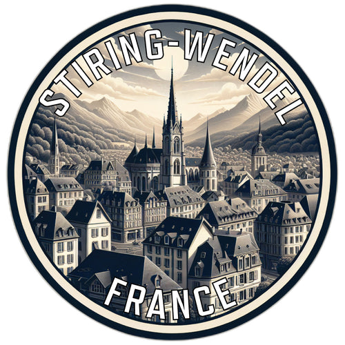 Stiring Wendel France Souvenir Die Cut Flat Magnet 2-Inch