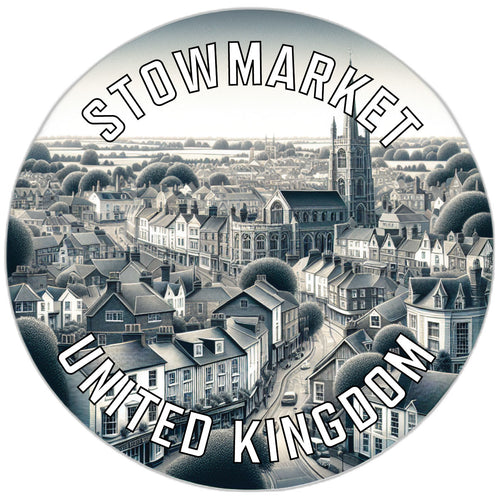 Stowmarket United Kingdom Souvenir Die Cut Flat Magnet 6-Inch