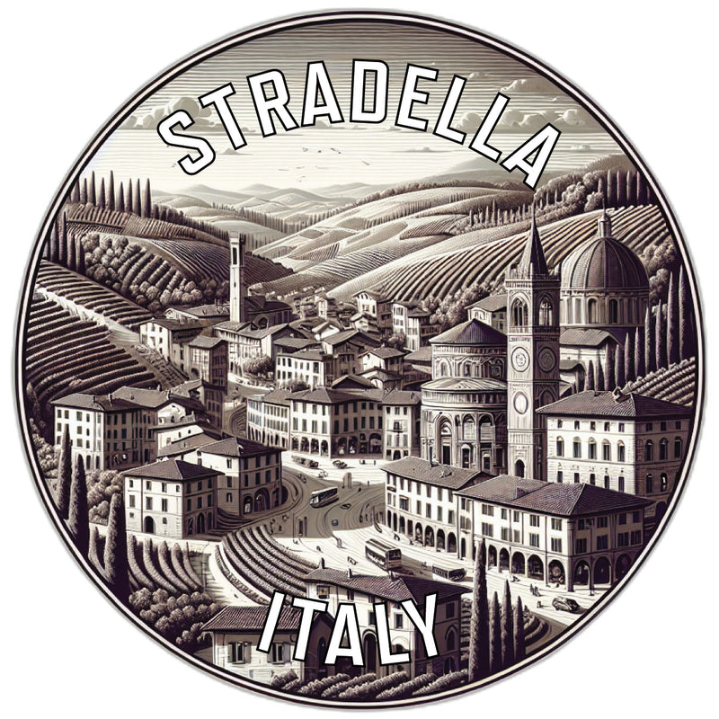 Stradella Italy Souvenir Die Cut Flat Magnet 2-Inch