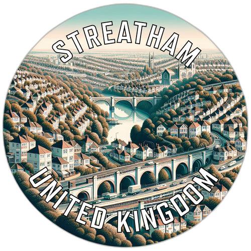 Streatham United Kingdom Souvenir Vinyl Decal Sticker 3-Inch