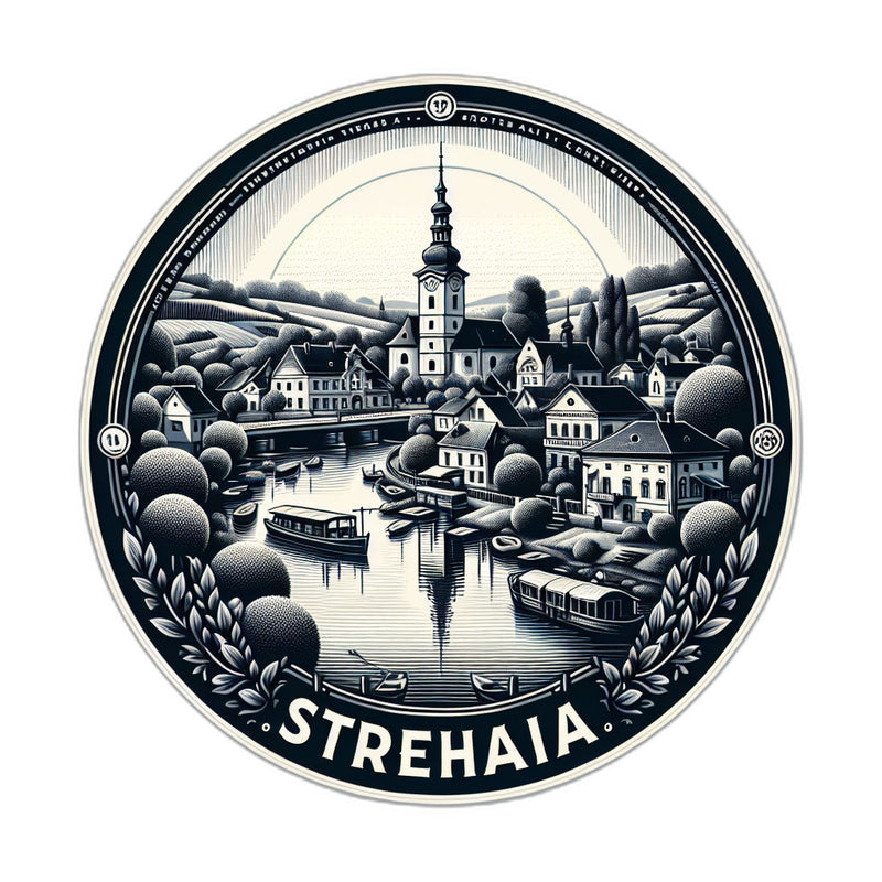 Strehaia Romania_updated Souvenir Die Cut Flat Magnet 2-Inch