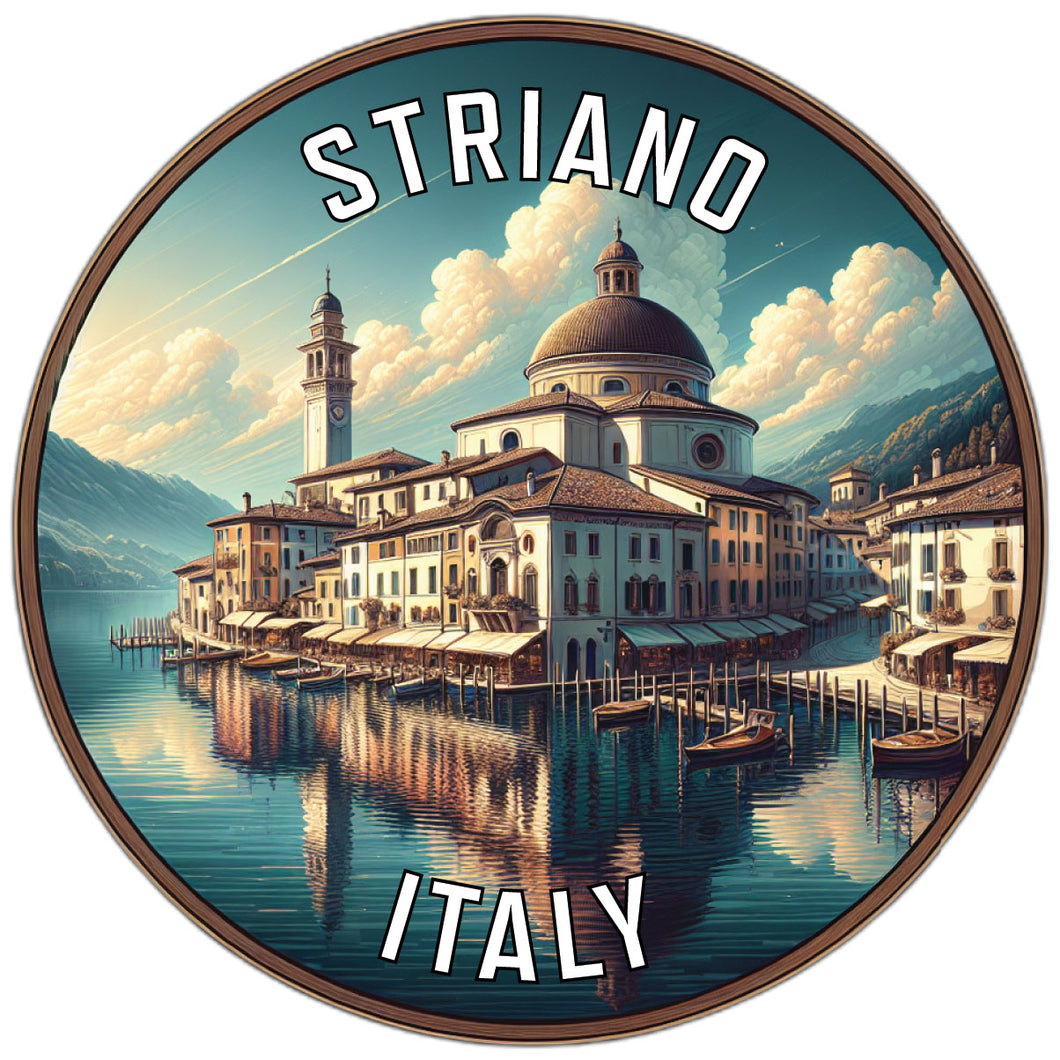 Striano Italy Souvenir Die Cut Flat Magnet 2-Inch