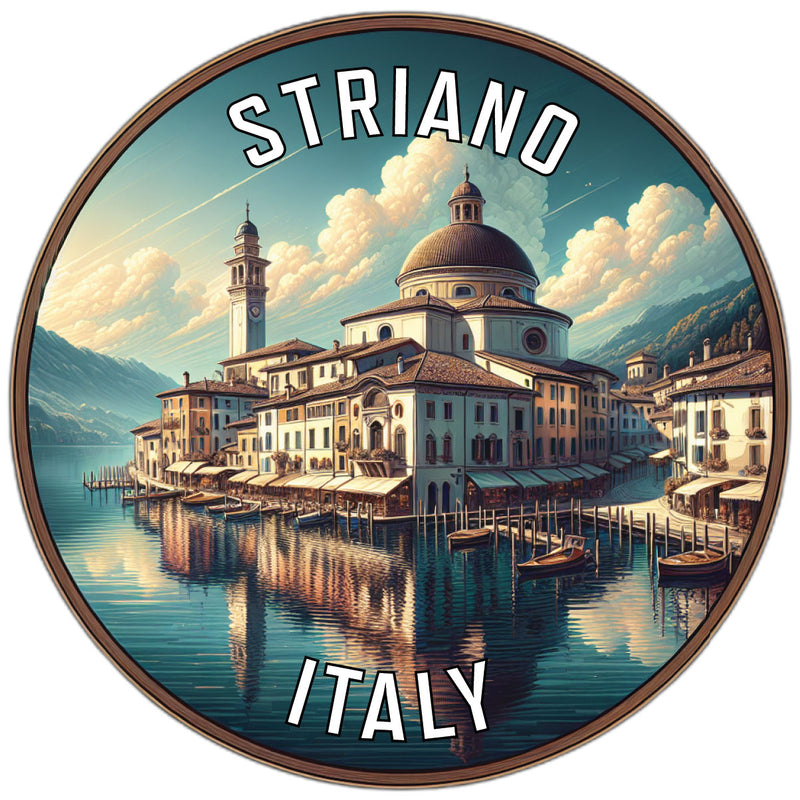 Striano Italy Souvenir Die Cut Flat Magnet 2-Inch
