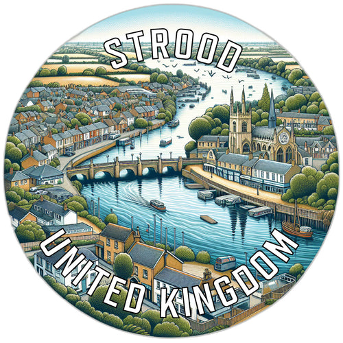 Strood United Kingdom Souvenir Die Cut Flat Magnet 6-Inch