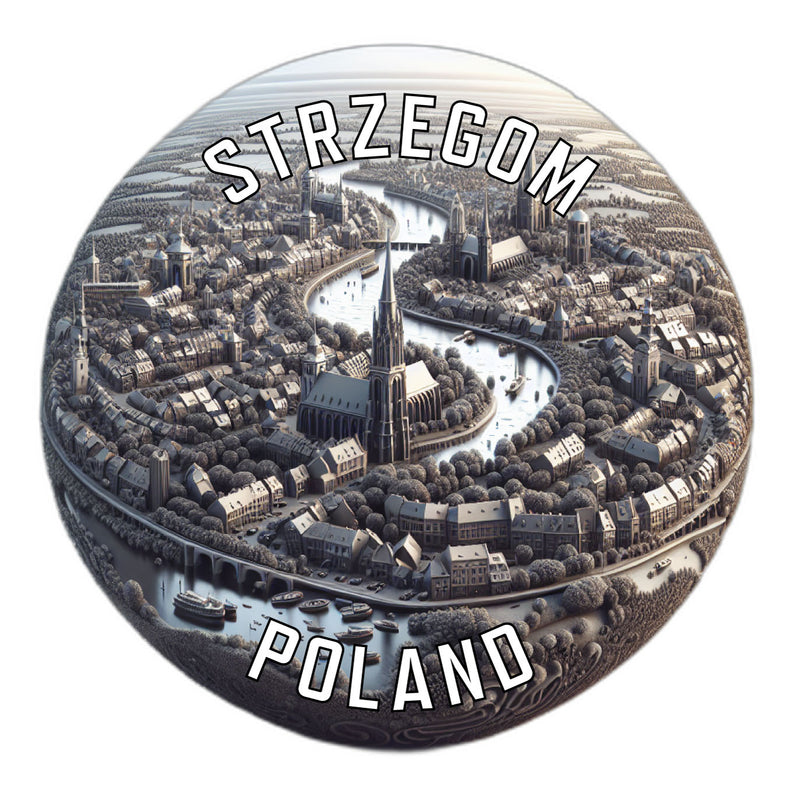 Strzegom Poland Souvenir Vinyl Decal Sticker 3-Inch