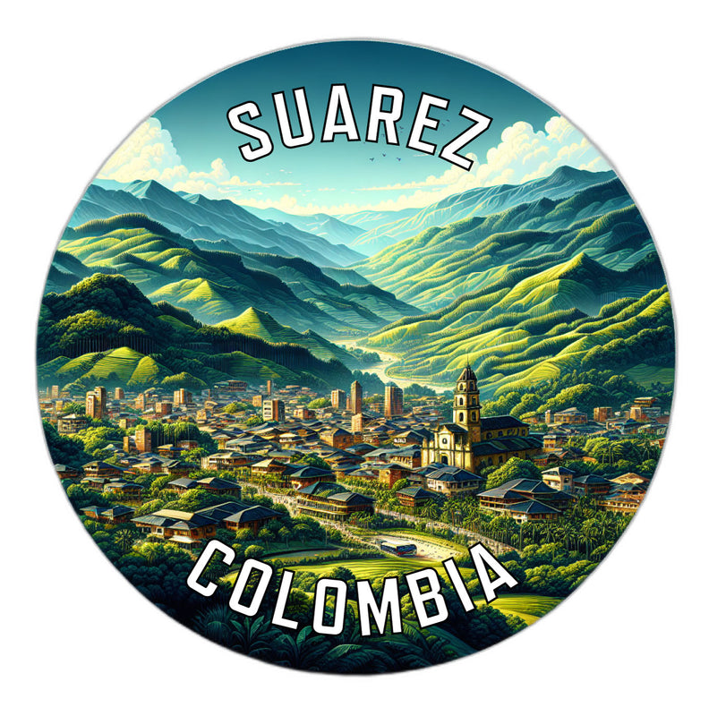 Suarez Colombia Souvenir Die Cut Flat Magnet 2-Inch