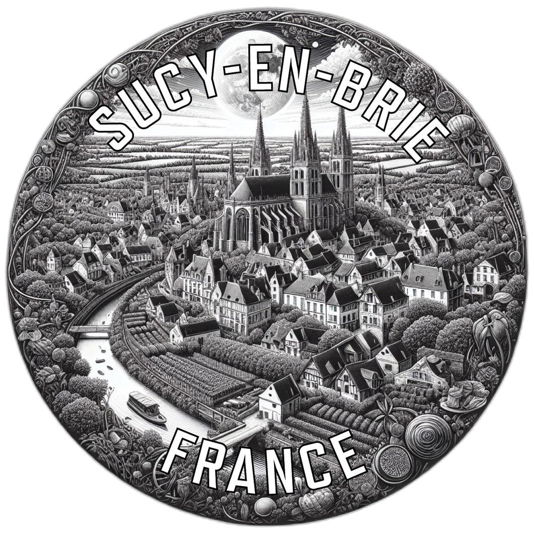 Sucy en Brie France Souvenir Die Cut Flat Magnet 2-Inch