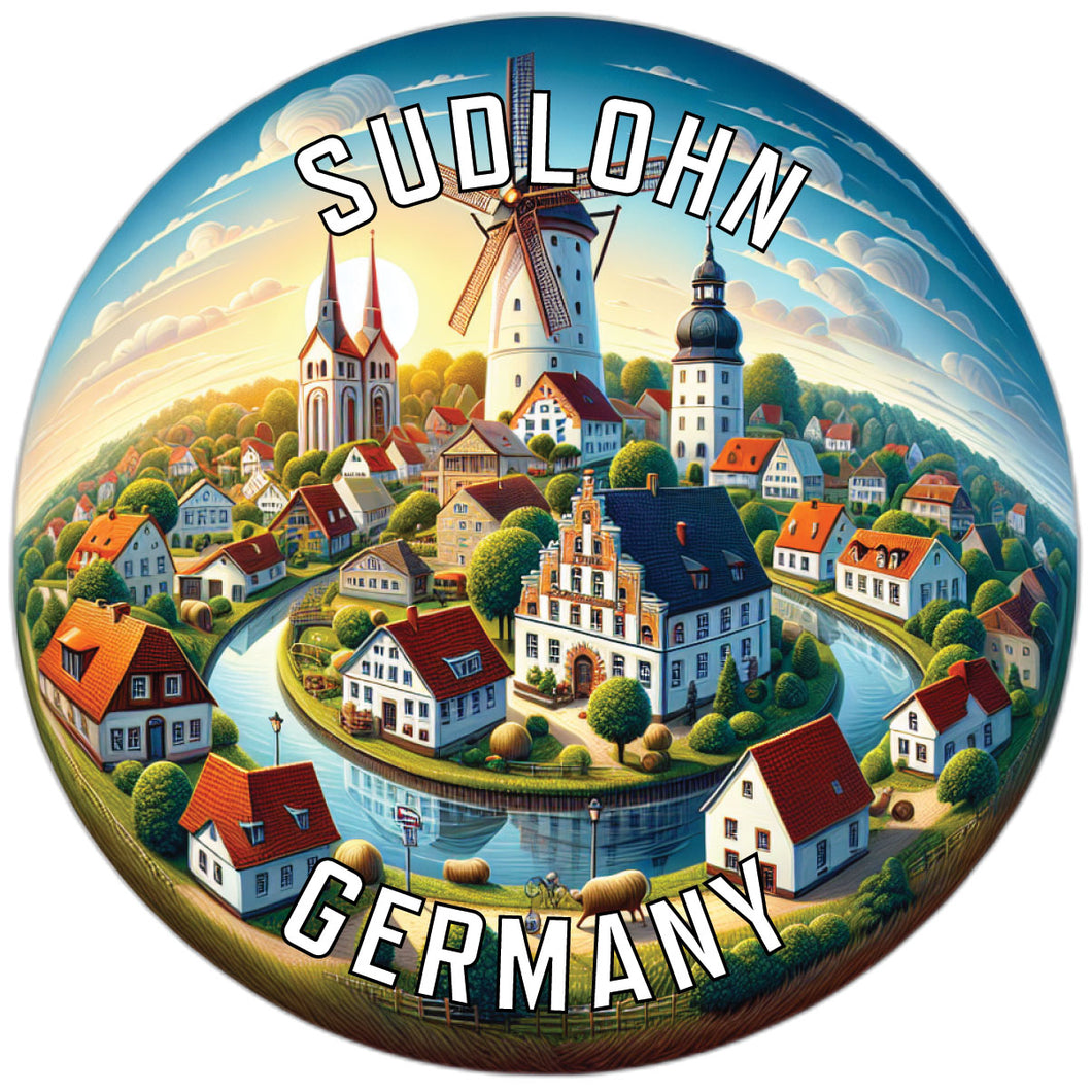 Sudlohn Germany Souvenir Vinyl Decal Sticker 2-Inch
