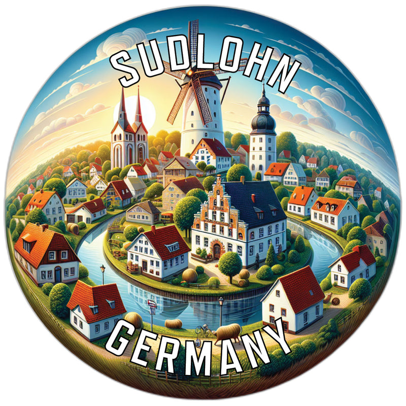 Sudlohn Germany Souvenir Vinyl Decal Sticker 2-Inch