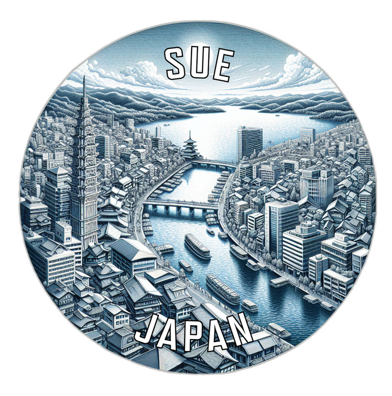 Sue Japan Souvenir Vinyl Decal Sticker 6-Inch