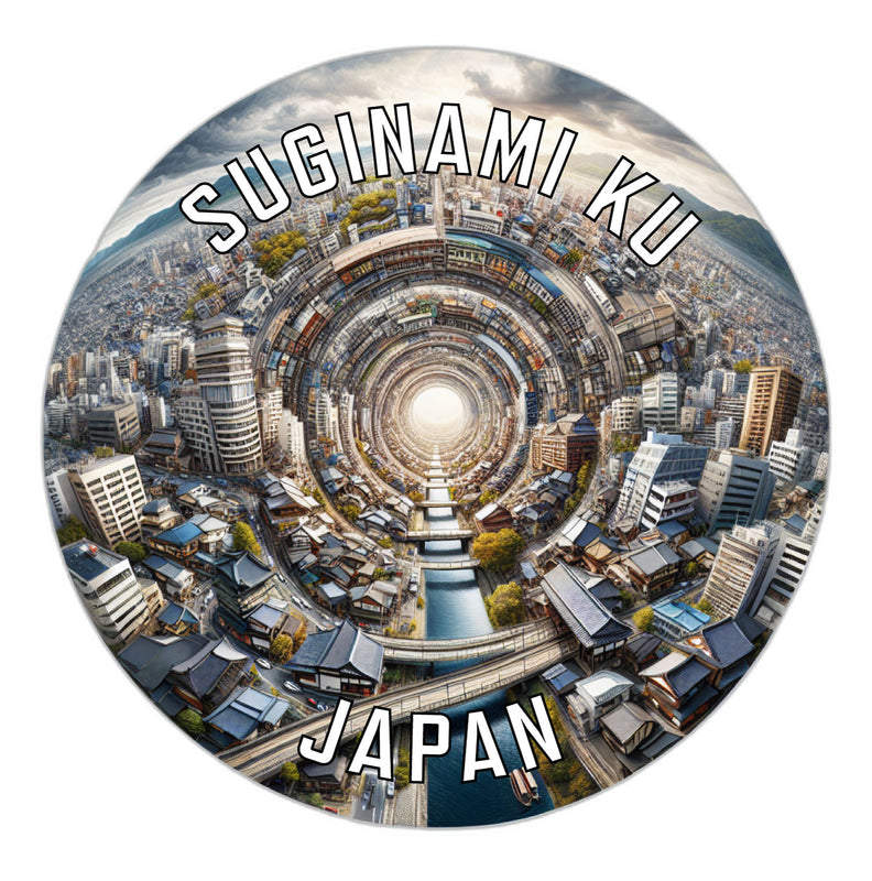 Suginami ku Japan Souvenir Vinyl Decal Sticker 6-Inch