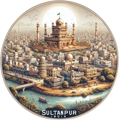 Sultanpur India Souvenir Vinyl Decal Sticker 2-Inch