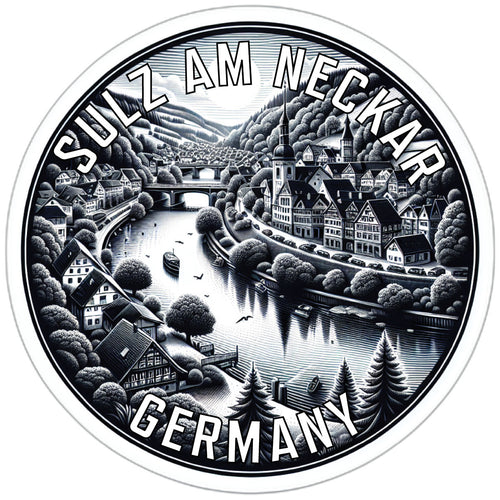Sulz am Neckar Germany Souvenir Die Cut Flat Magnet 2-Inch