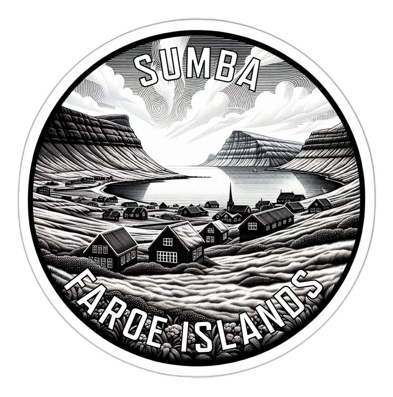 Sumba Faroe Islands Souvenir Die Cut Flat Magnet 2-Inch