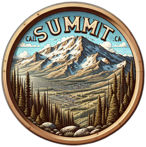 Summit California Souvenir Die Cut Flat Magnet 6-Inch
