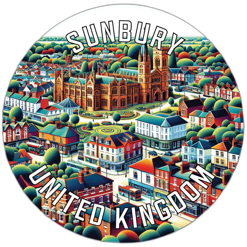 Sunbury United Kingdom Souvenir Vinyl Decal Sticker 6-Inch